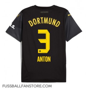 Borussia Dortmund Waldemar Anton #3 Replik Auswärtstrikot 2024-25 Kurzarm